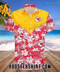 KC Chiefs Hawaiian Shirt Flower Tropical Leaf Style
