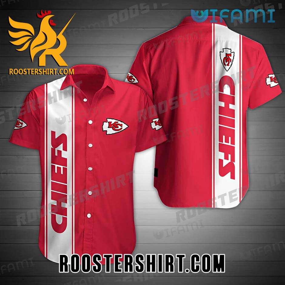 KC Chiefs Highlight Logo Kansas City Chiefs Hawaiian Shirt And Shorts