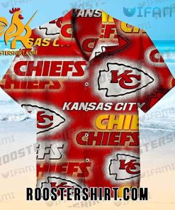 KC Chiefs Logo Pattern Kansas City Chiefs Hawaiian Shirt