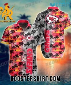 Kansas City Chiefs Coconut Islands Dark Sunset Hawaiian Shirt And Shorts