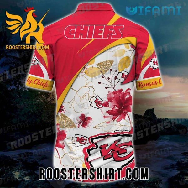 Kansas City Chiefs Hawaiian Shirt Hibiscus Rose Chiefs Gift For Best Friends