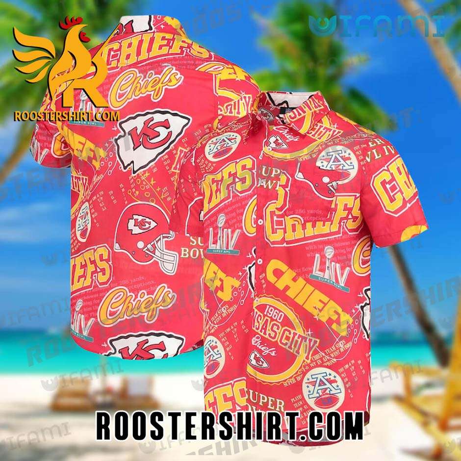 Kansas City Chiefs Hawaiian Shirt Logo History Chiefs Gift For Fans