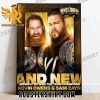 Kevinn Owens And Sami Zayn Undisputed WWE Tag Team Champions Poster Canvas