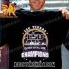 LSU Tigers Skyline Womens Basketball 2023 NCAA National Champions New Design T-Shirt