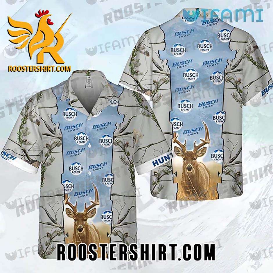 Limited Edition Busch Light Deer Vintage Hawaiian Shirt For Beer Fans