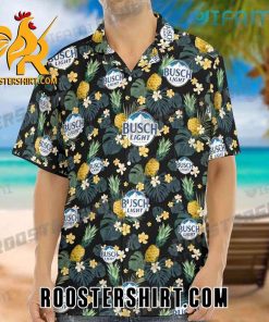 Limited Edition Busch Light Tropical Pineapple Hawaiian Shirt Gift For Beer Lovers