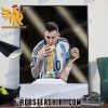Lionel Messi will play in Argentina for the first time as a World Cup winner Poster Canvas