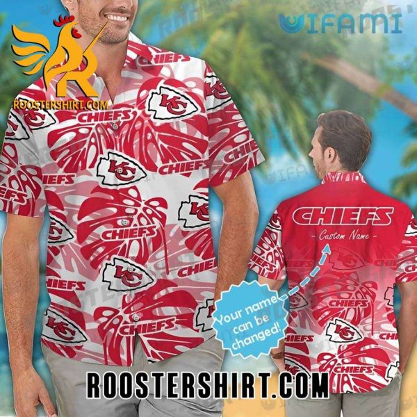 Monstera Deliciosa Personalized Kansas City Chiefs Hawaiian Shirt