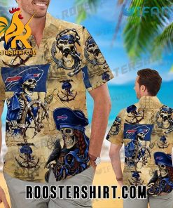 NFL Buffalo Bills Hawaiian Shirt Pirate Skeleton Unique For Bills Fans