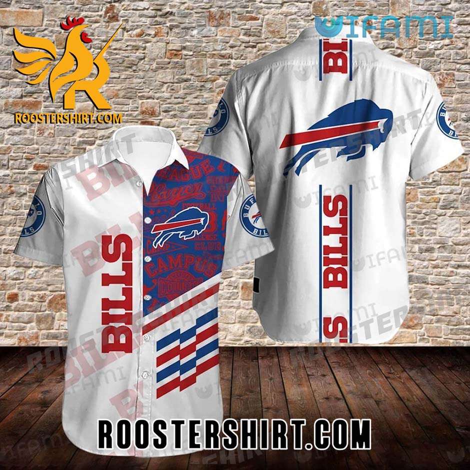 NFL Buffalo Bills Hawaiian Shirt White Color Casual For Bills Fans