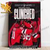 New Jersey Devils Clinched Stanley Cup Playoffs 2023 NHL Poster Canvas