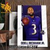 Odell Beckham Jr Baltimore Ravens NFL Poster Canvas