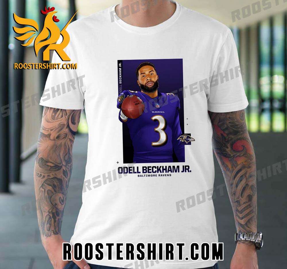 Odell Beckham Jr Baltimore Ravens NFL T-Shirt