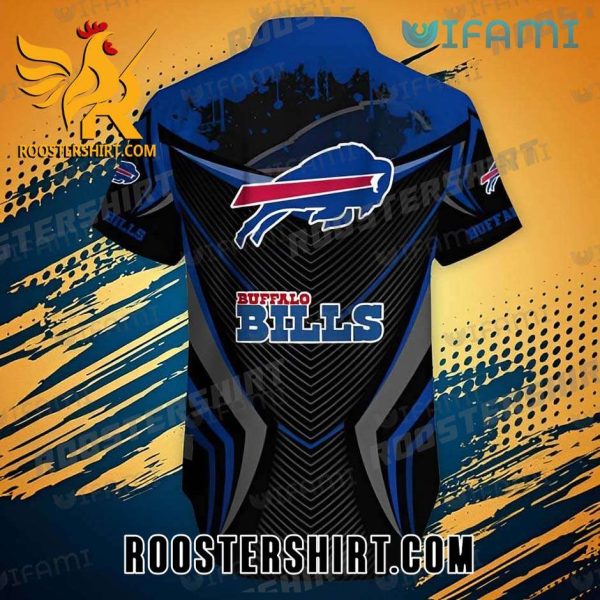 Official Buffalo Bills Hawaiian Shirt Blue Black Armor Design For Bills Fans