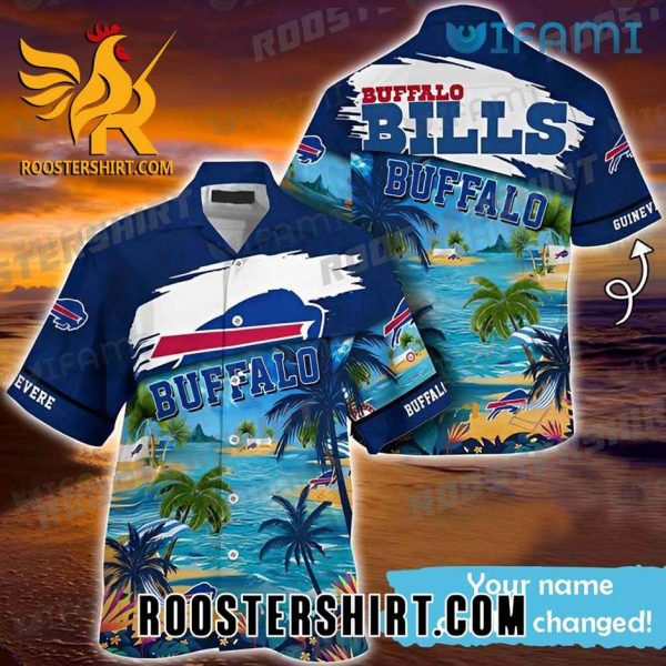 Official Buffalo Bills Hawaiian Shirt Summer Coconut Custom Name For Bills Fans