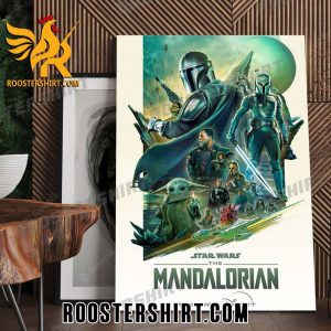 Official Star Wars The Mandalorian Disney Plus Poster Canvas