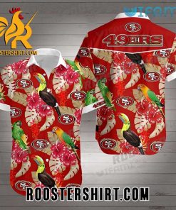 Parrots San Francisco 49ers NFL Hawaiian Shirt And Shorts