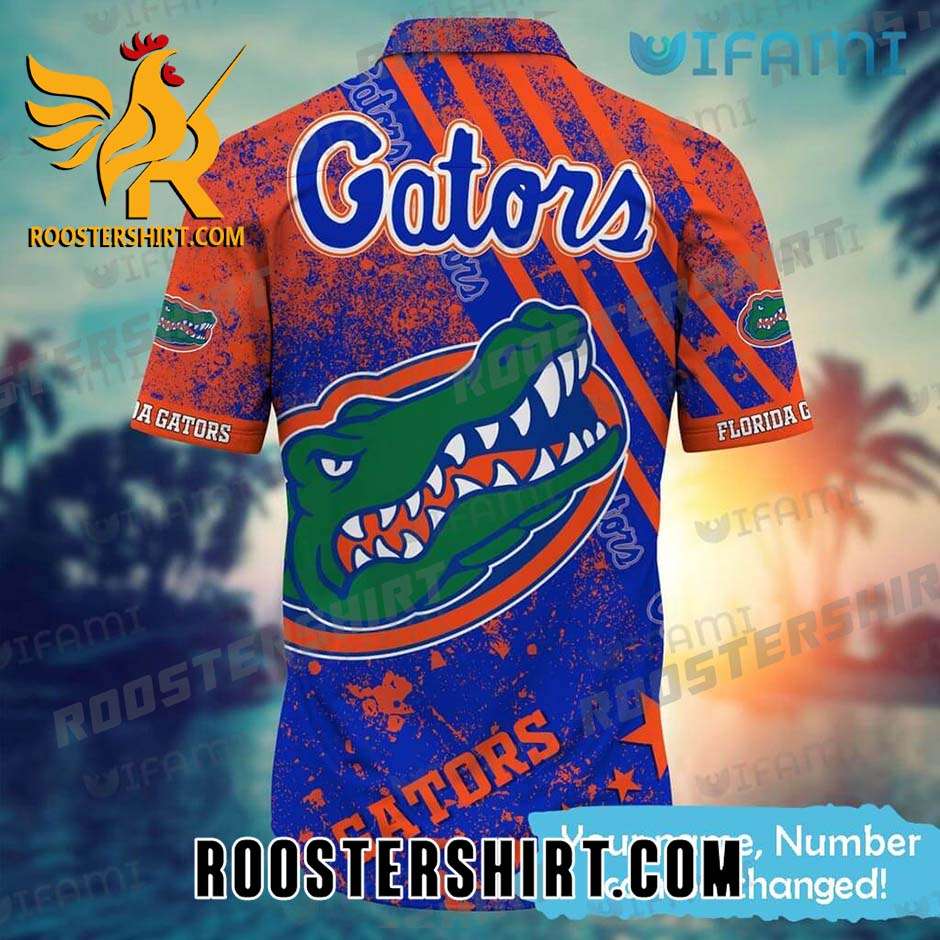 Personalized Florida Gators Hawaiian Shirt Big Logo Star Gift For Gators Fans