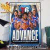 Philadelphia 76ers Advance To The Eastern Conference Semifinals Poster Canvas
