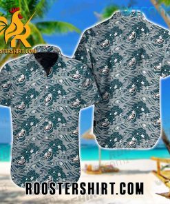 Philadelphia Eagles Hawaiian Shirt Great Wave Off Kanagawa Gift For Eagles Fans