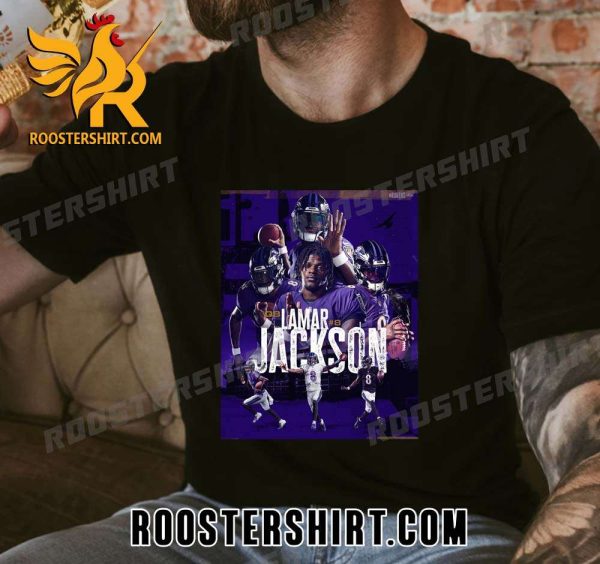 QB Lamar Jackson 8 Baltimore Ravens New Design T-Shirt
