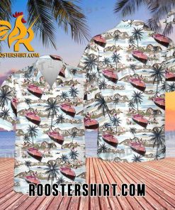 Quality 1940s Chris Craft Barrel Hawaiian Shirt Cheap