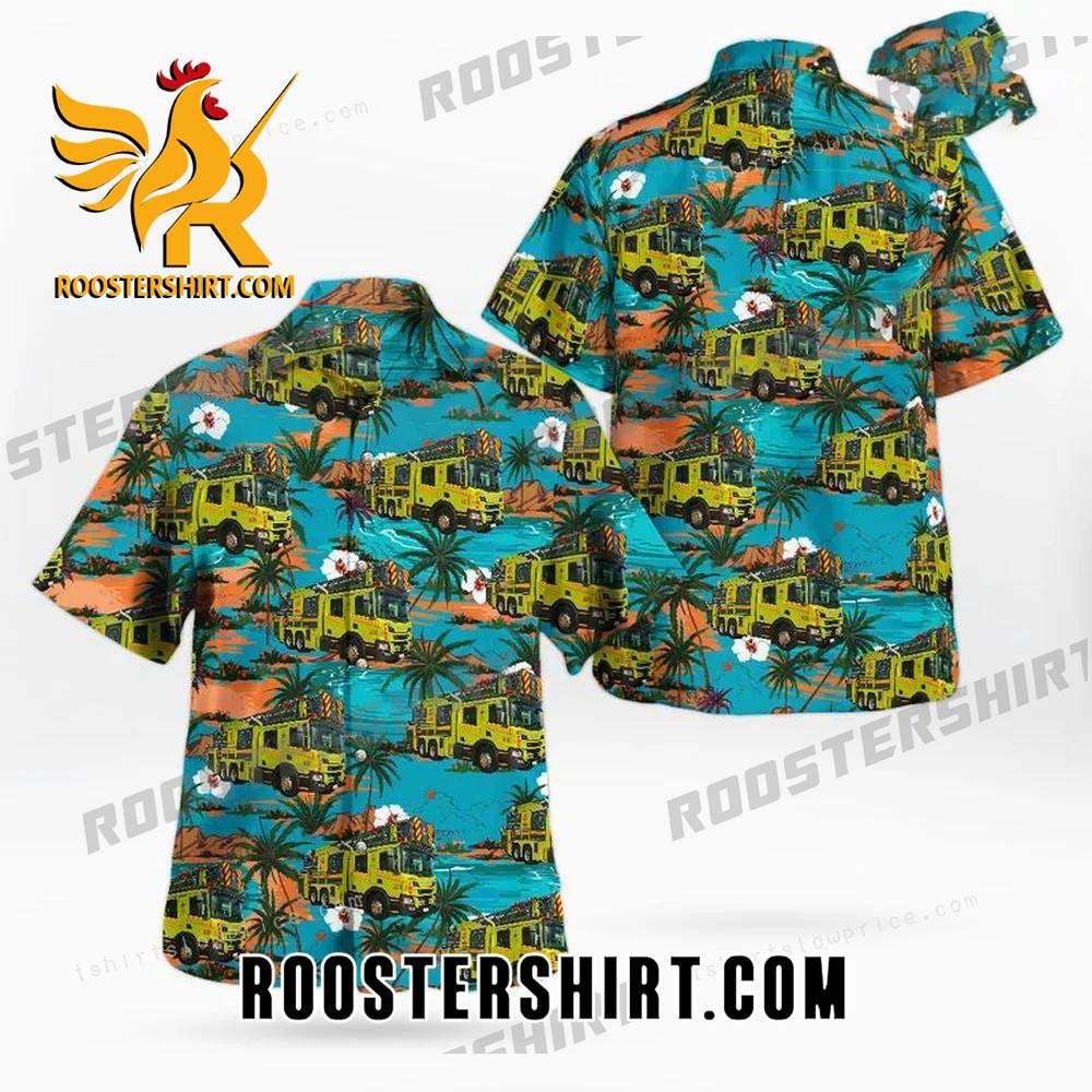 Quality Act Fire And Rescue Aerial Scania P410 Hawaiian Shirt Outfit
