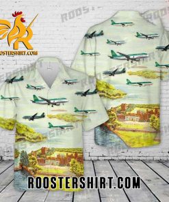 Quality Aer Lingus Airbus A320 Hawaiian Shirt Cheap