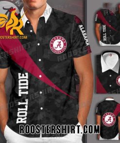 Quality Alabama Crimson Tide Football Team All Over Print 3D Hawaiian Shirt-black