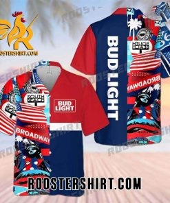 Quality American Independence Day Bud Light Beer Red Hawaiian Shirt