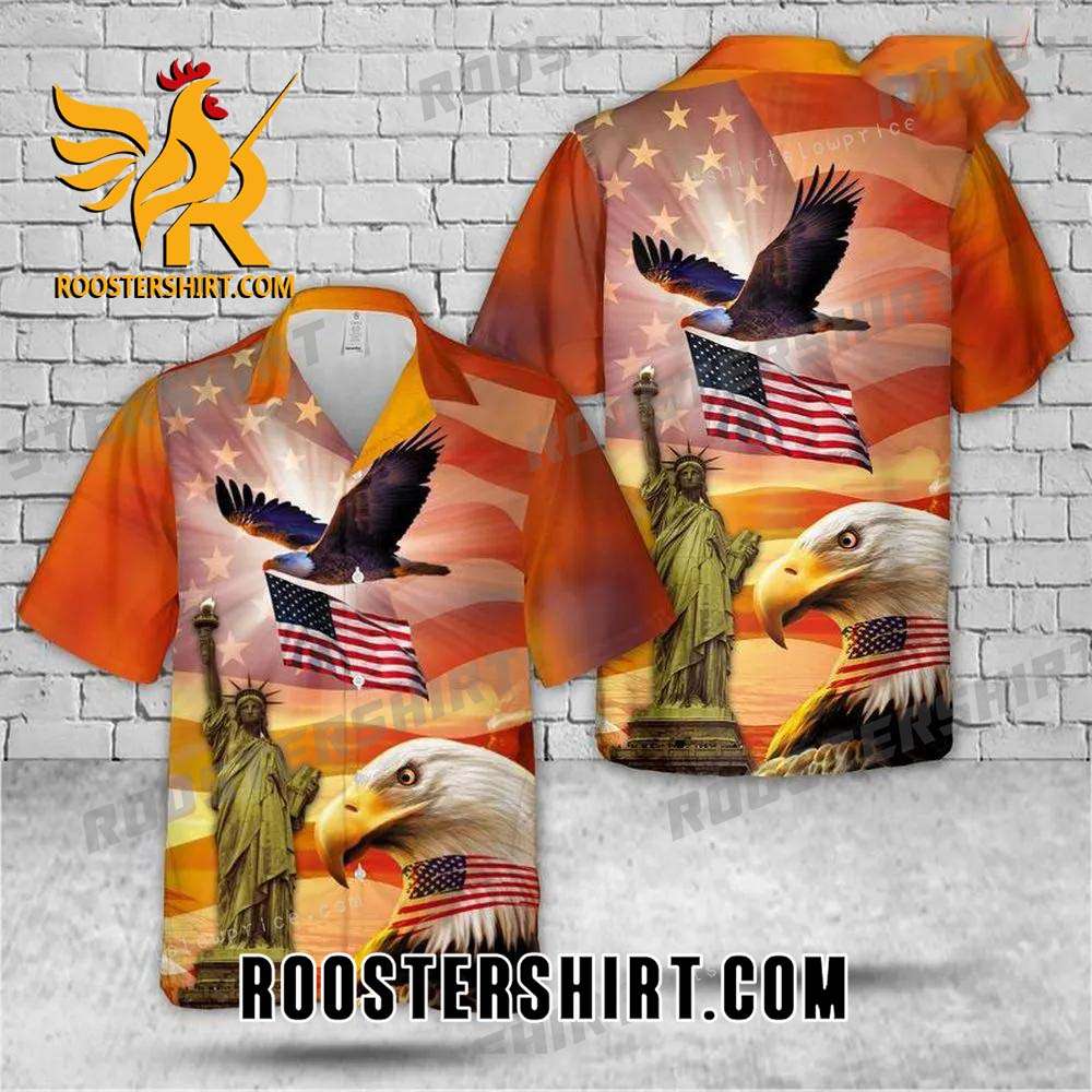 Quality American Pride Eagle Sunset Freedom Hawaiian Shirt Outfit