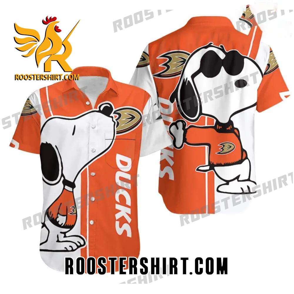 Quality Anaheim Ducks Snoopy Lover 3D Printed Hawaiian Shirt