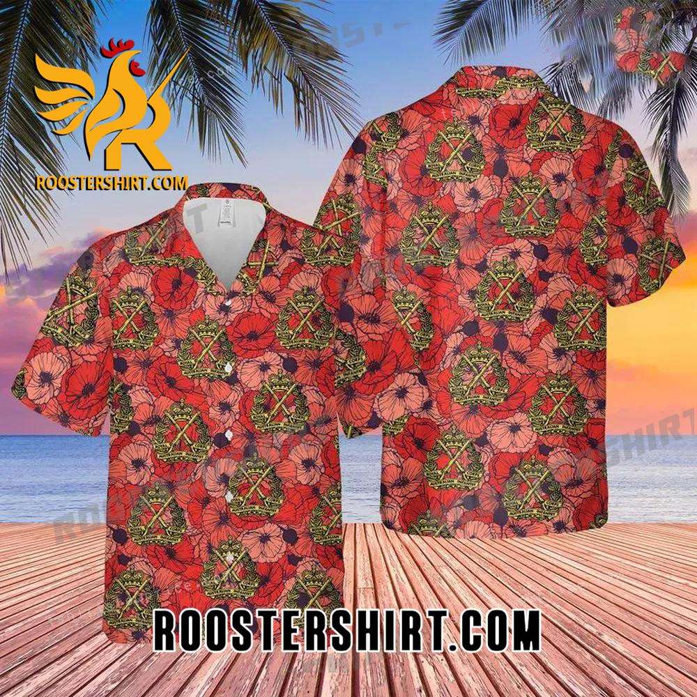 Quality Anzac Day, Australian Army, Royal Australian Infantry Corps ra Inf Cheap Hawaiian Shirt