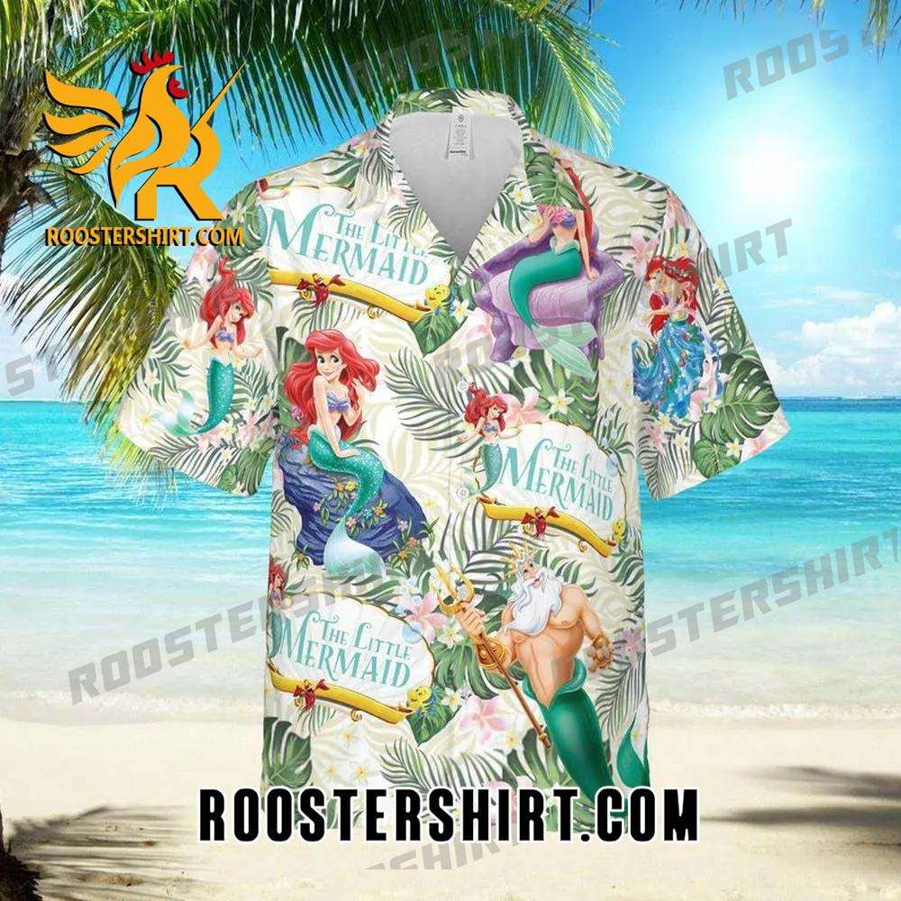 Quality Ariel And King Triton The Little Mermaid All Over Print 3D Hawaiian Shirt