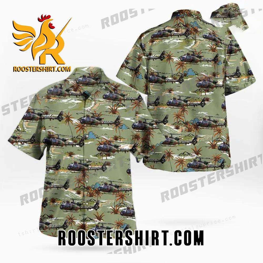 Quality Armee De Terre Sud-aviation Sa342 Gazelle Hawaiian Shirt Man