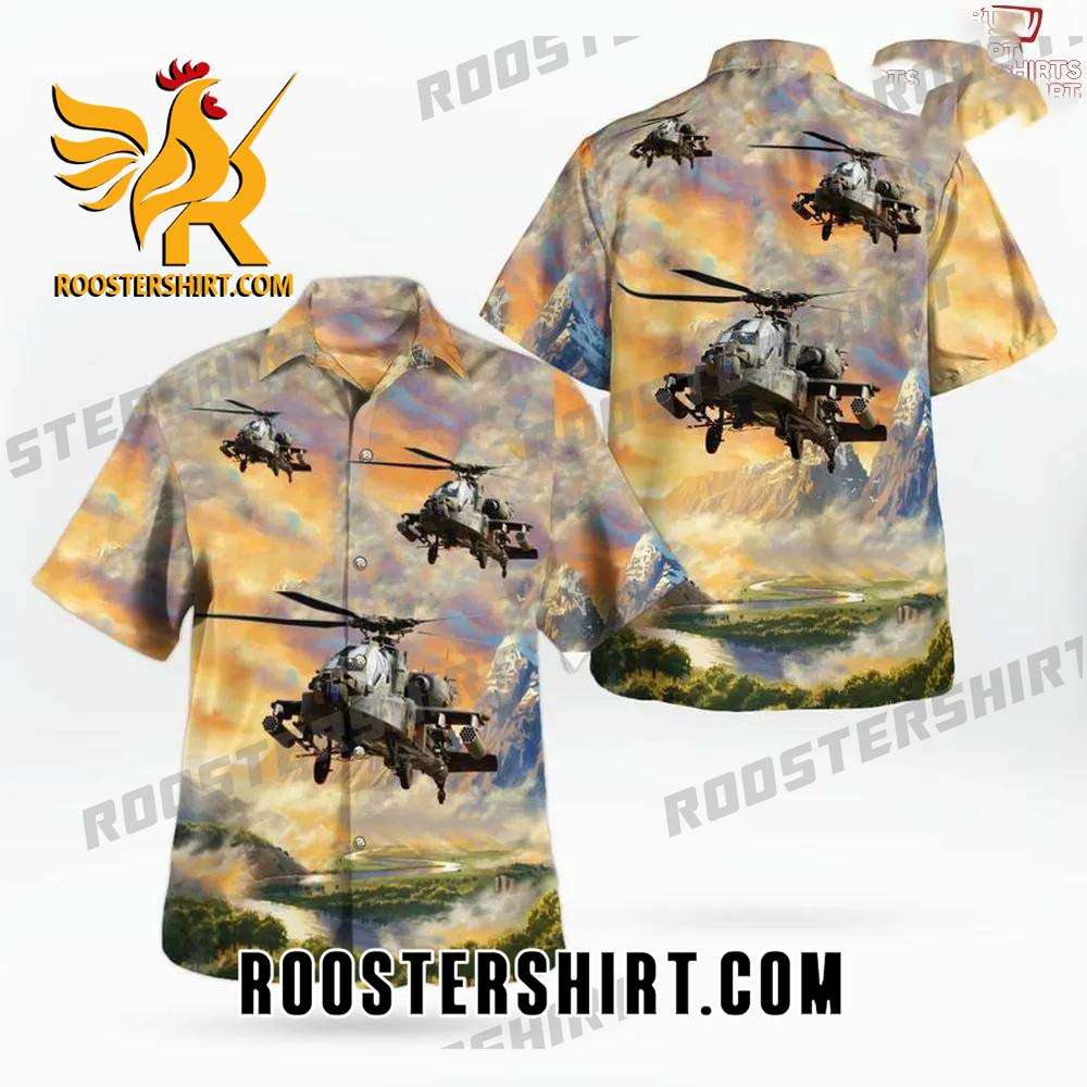 Quality Army Boeing Ah-64 Apache Hawaiian Shirt Cheap