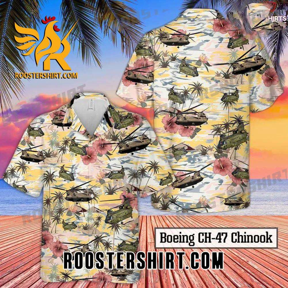 Quality Army Boeing Ch-47 Chinook Hawaiian Shirt Outfit For Men Women Cheap