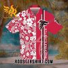 Quality Atlanta Falcons All Over Print 3D Flowery Short Sleeve Dress Shirt Hawaiian Summer Aloha Beach Shirt – Red