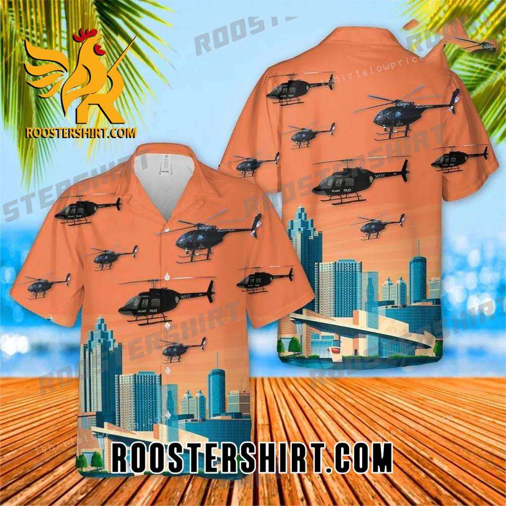 Quality Atlanta Police Helicopter Hawaiian Shirt Outfit