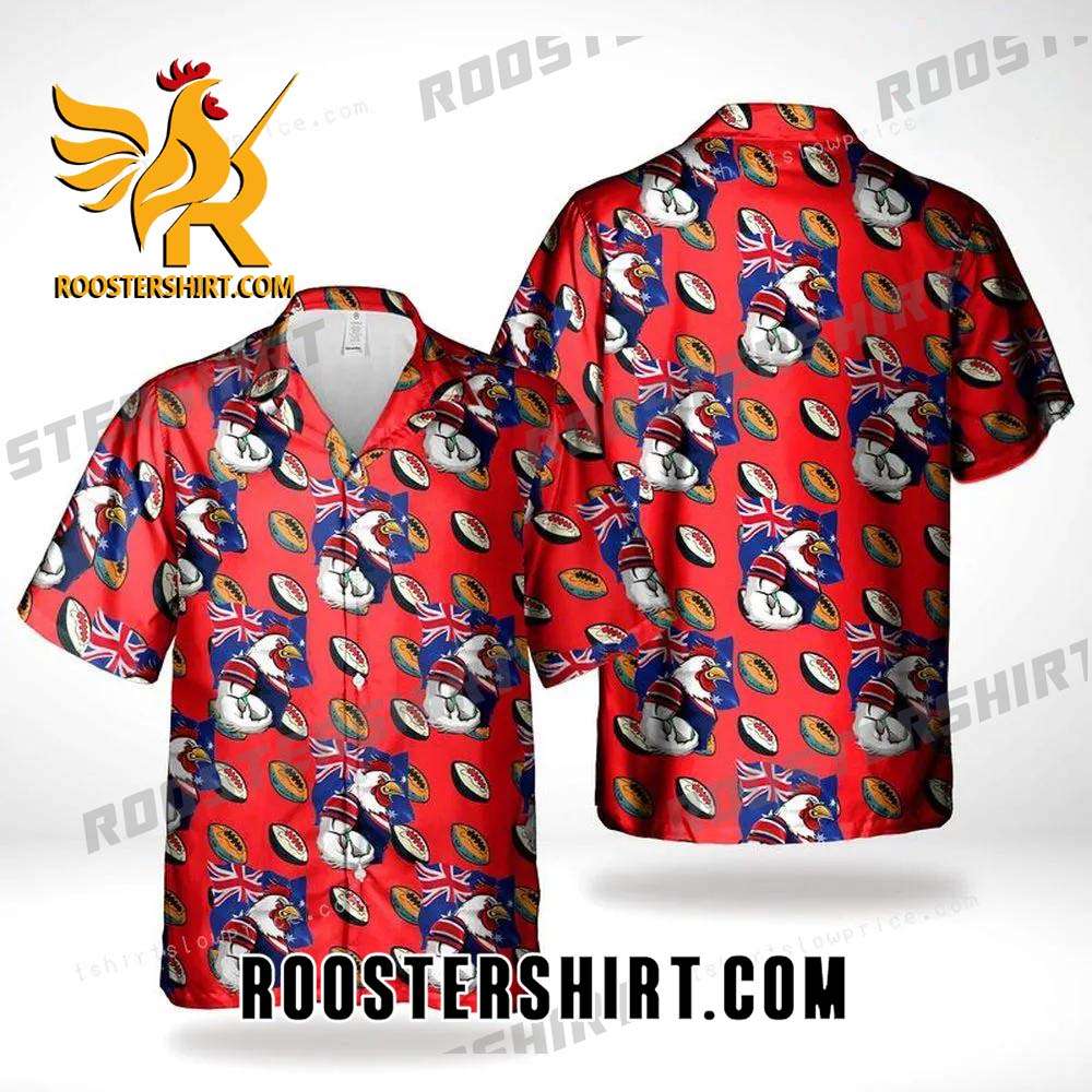 Quality Australia Day New South Wales Sydney Roosters Mascot Hawaiian Shirt Outfit