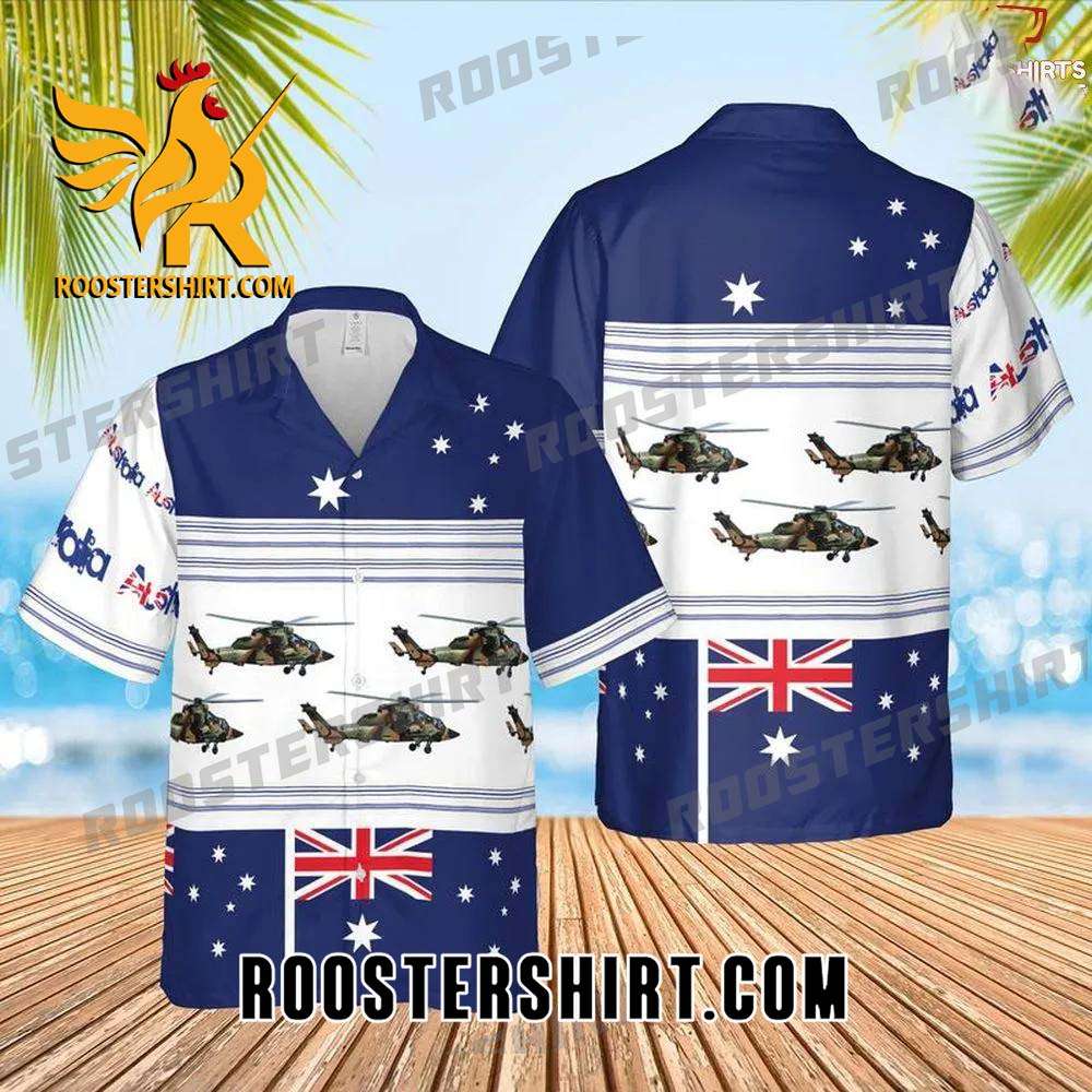 Quality Australian Army Airbus Helicopters Tiger Arh Hawaiian Shirt Man