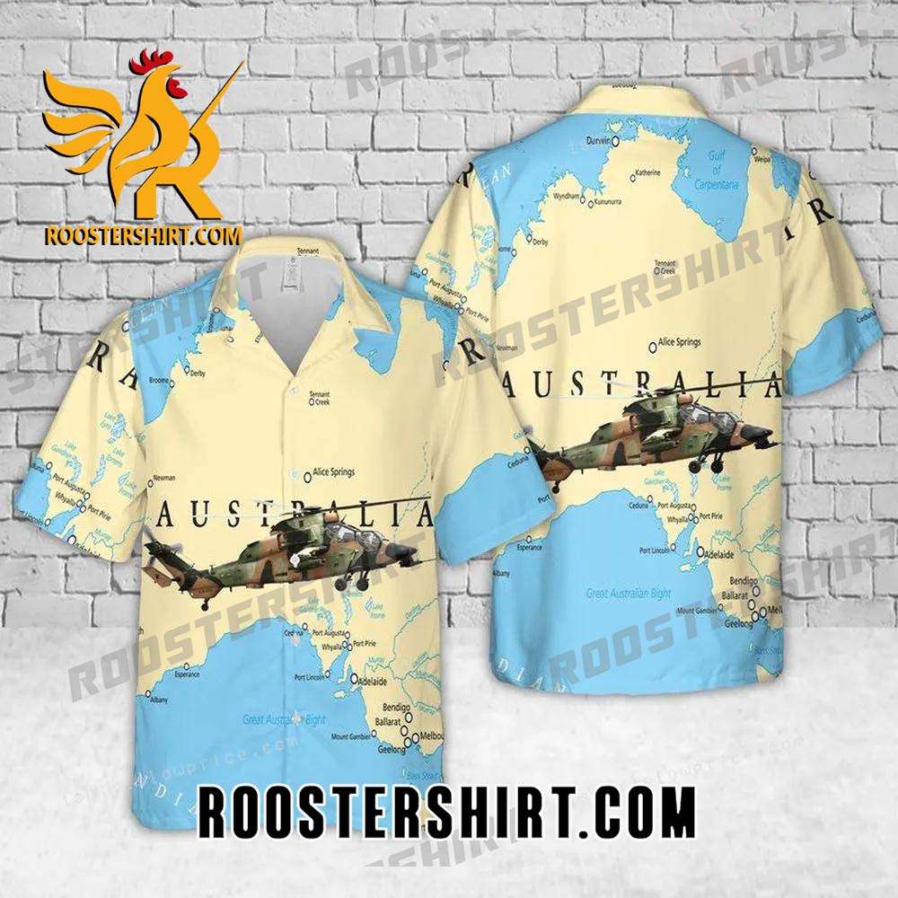 Quality Australian Army Tiger Arh Button Up Hawaiian Shirt