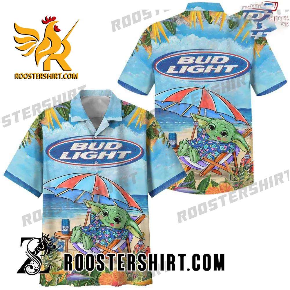Quality Baby Yoda Bud Light Hawaiian Shirt
