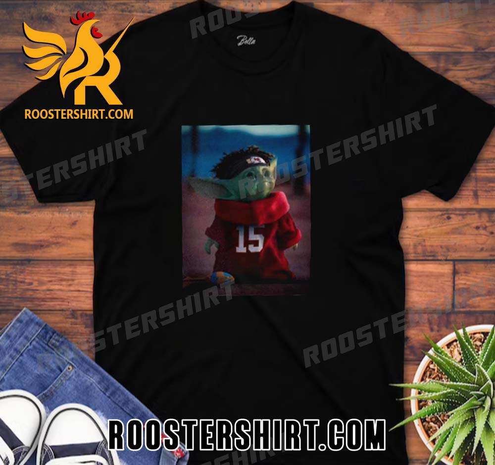 Quality Baby Yoda x Patrick Mahomes Kansas City Chiefs NFL Team Cute Unisex T Shirt