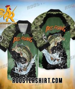 Quality Bass Fishing For Men And Women Graphic Print Hawaiian Shirt