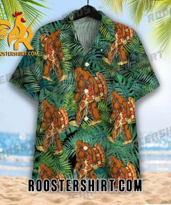 Quality Bigfoot Like Pizza Camping Hawaiian Shirt