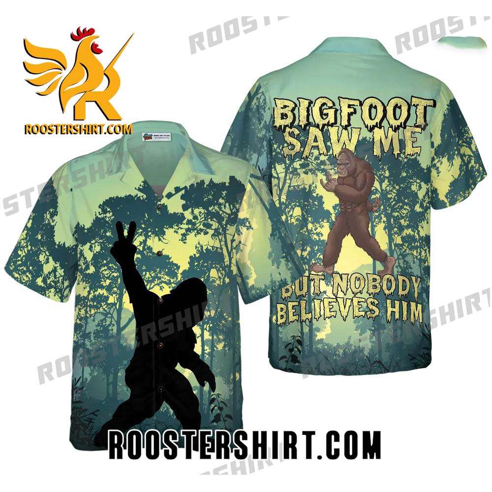 Quality Bigfoot Saw Me Camping Hawaiian Shirt Outfit