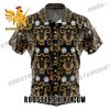 Quality Black Bulls Black Clover Button Up Hawaiian Shirt