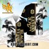Quality Black Velvet Palm Tree All Over Print 3D Aloha Summer Beach Hawaiian Shirt – Black White