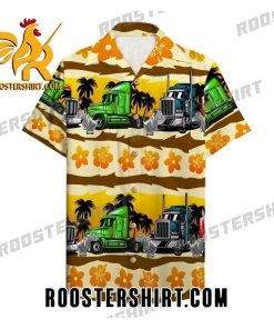 Quality Blue Trucker Summer Hawaiian Shirt For Men